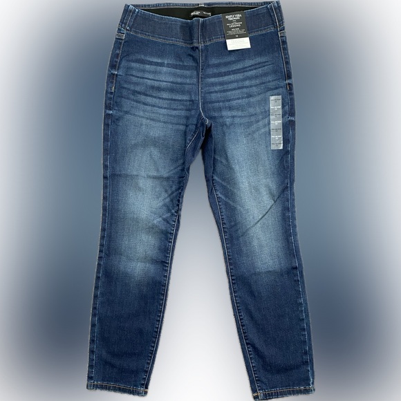Jean Femme Simply Vera Vera Wang Taille 10 - 5 Poches Dos Boutonné - Bleu